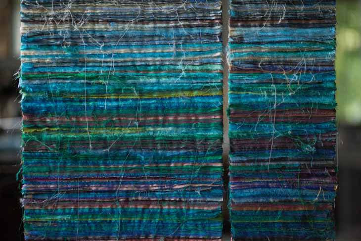 Patchwork, Verschiedene Seidenstoffe